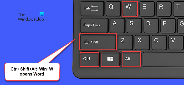 Open Office apps using Keyboard Shortcuts