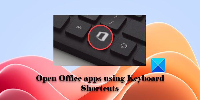 Open Office apps using Keyboard Shortcuts