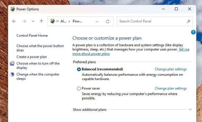 Power Management in Windows