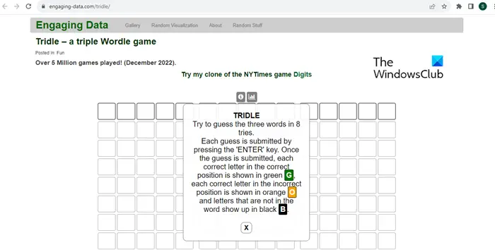 How to play Tridle Game Online?