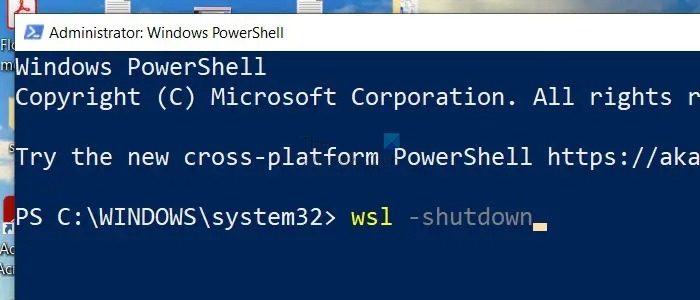 VSL Shutdown PowerShell