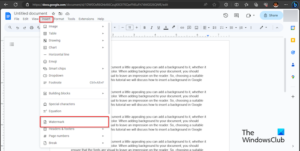 How to insert Background Image in Google Docs