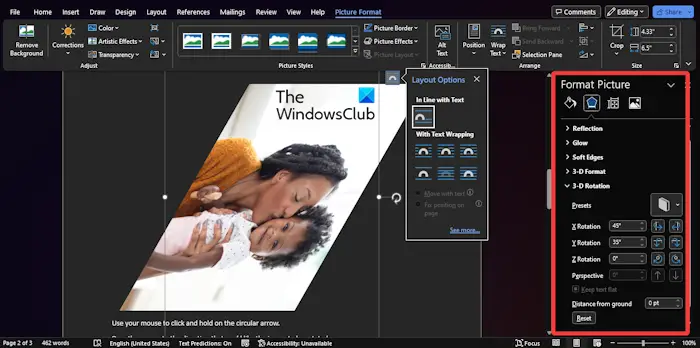 How to Rotate a Picture in Word