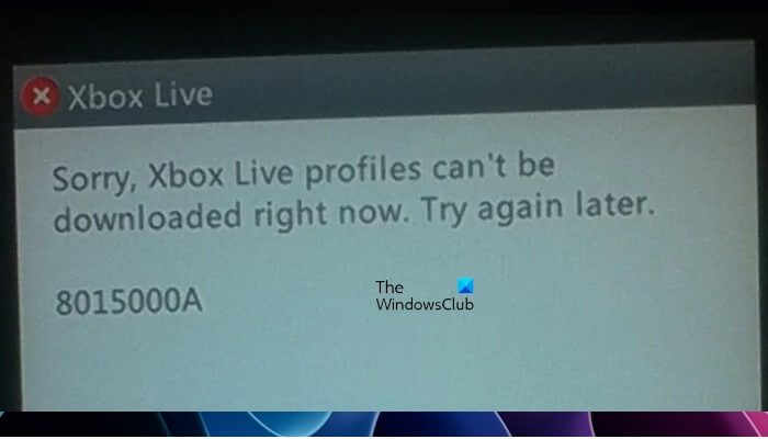 Xbox 360 Error Code 8015000a [Fix]