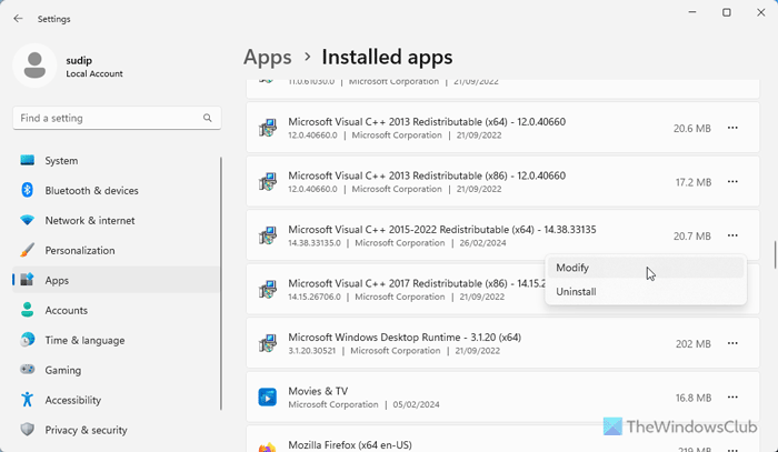 Fix api-ms-win-crt-runtime-l1-1-0.dll or api-ms-win-crt-heap-l1-1-0.dll is missing error