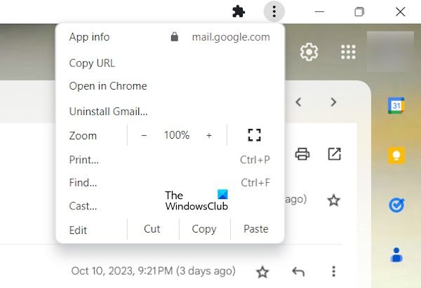 Gmail app for Chrome