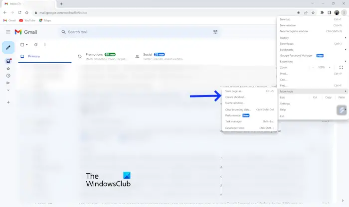 Gmail app on Windows by using Chrome