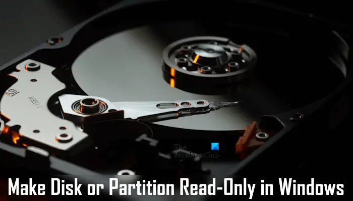 How to make Disk or Partition Read-Only in Windows 11