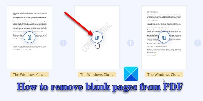 Remove blank pages from PDF