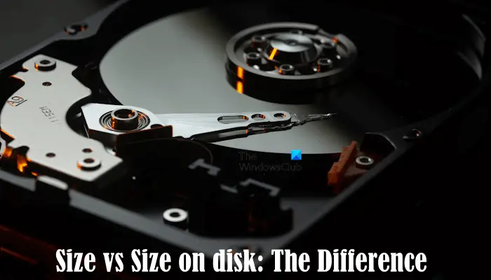 Size vs Size on disk