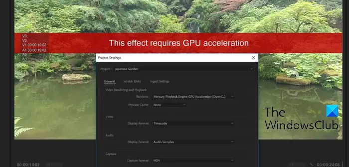 This effect requires GPU acceleration in Premiere Pro or After Effects