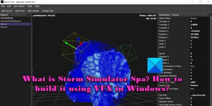 What is Storm Simulator Spa