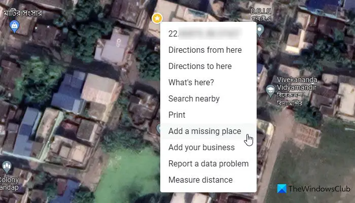 How to add a missing place or location to Google Maps