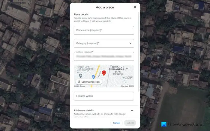 How to add a missing place or location to Google Maps