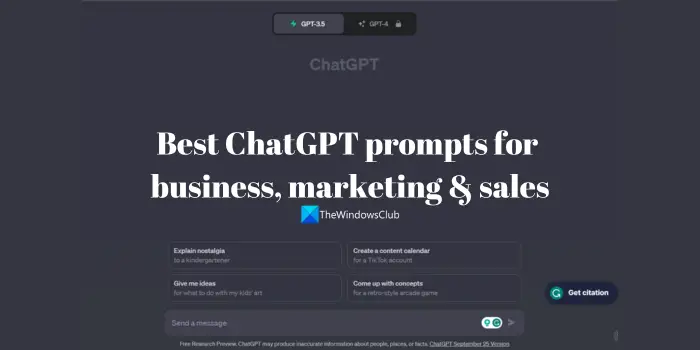 best ChatGPT prompts for business, marketing & sales