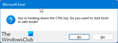 excel in safe mode