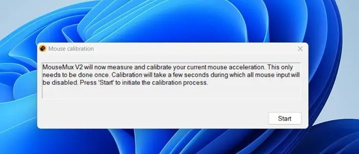 Mousemux mouse calibration