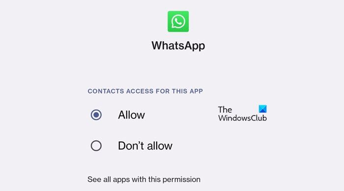 WhatsApp Desktop or Web not showing contact names