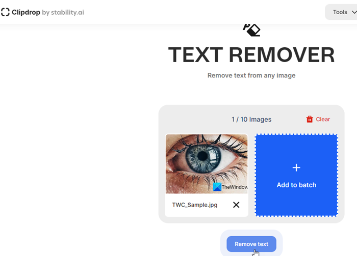 Clipdrop Text Remover-Gui