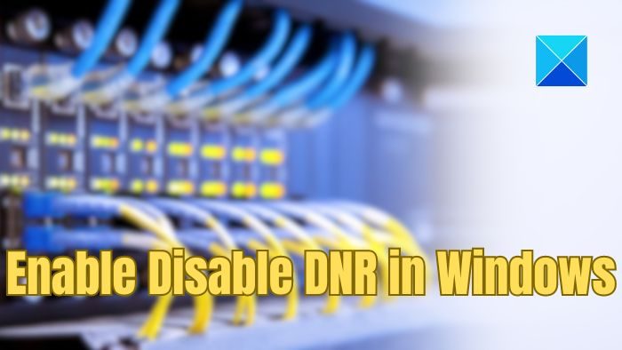 Enable Disable DNR in Windows