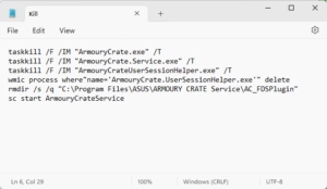 ArmouryCrate.UserSessionHelper.exe Application error or High CPU usage