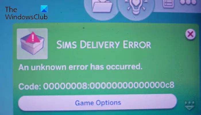How to fix SIMS DELIVERY ERROR