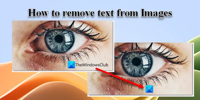 So Entfernen Sie Text Aus Bildern Auf Einem Windows-Pc