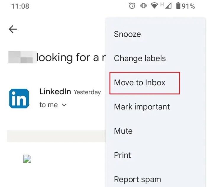Move Archived Emails to Inbox Folder