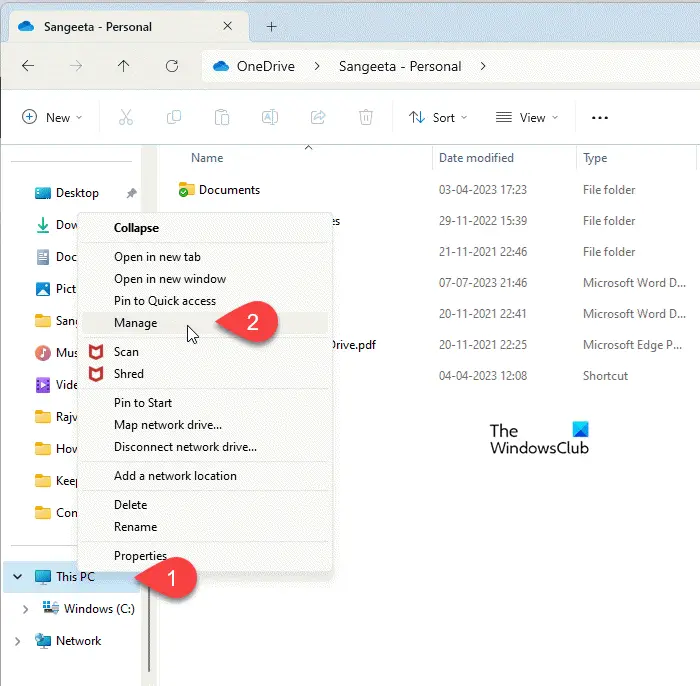 Open Computer Management Using File Explorer