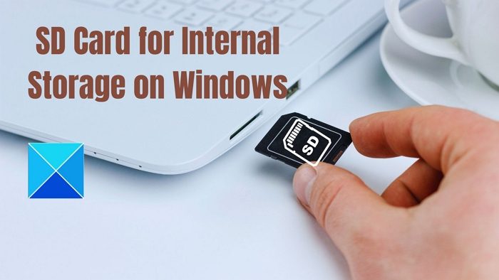 Windows 上用于内部存储的 SD 卡