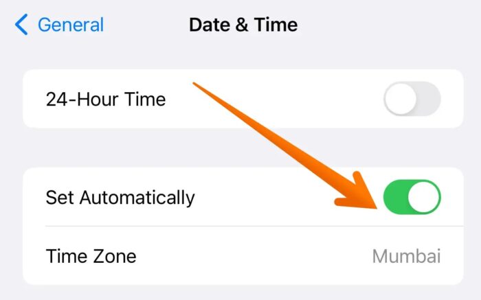 Stellen Sie Datum Und Uhrzeit Automatisch Auf Dem Iphone Ein