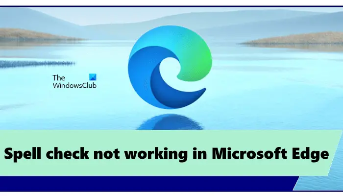 Spell check not working in Edge