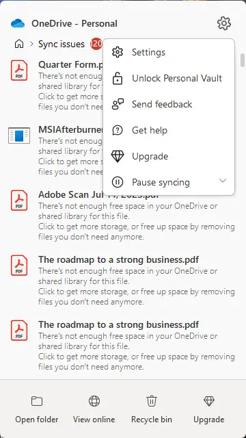 Temporarily Pause File Sync