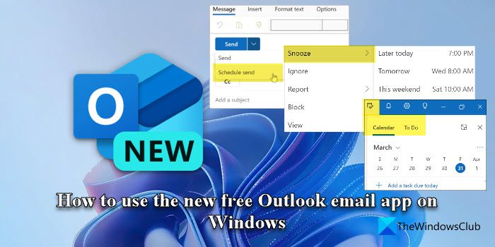 使用新的免费 Outlook 电子邮件应用程序
