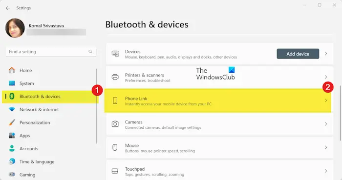 How to Turn off Phone Link feature in Windows 11