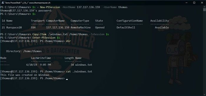 How to Copy files from Windows to Linux using PowerShell