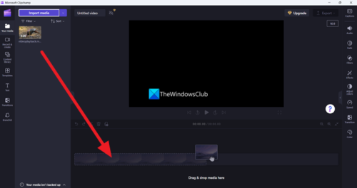 How to resize Video on Clipchamp on Windows PC