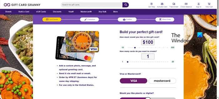 What are the best Digital VISA Gift Cards to buy?