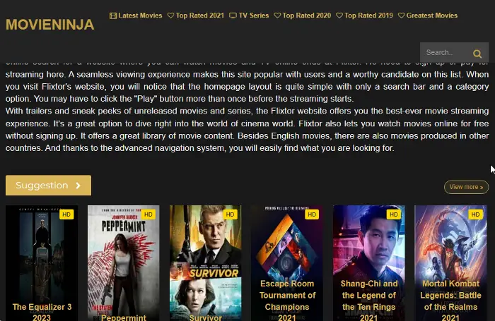 Best alternative sites for myflixer.to