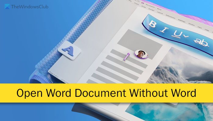 How to open and edit Word document without Word