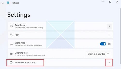 Stop Notepad from opening last file in Windows 11