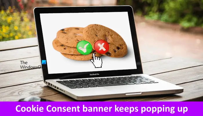 El banner de consentimiento de cookies sigue apareciendo