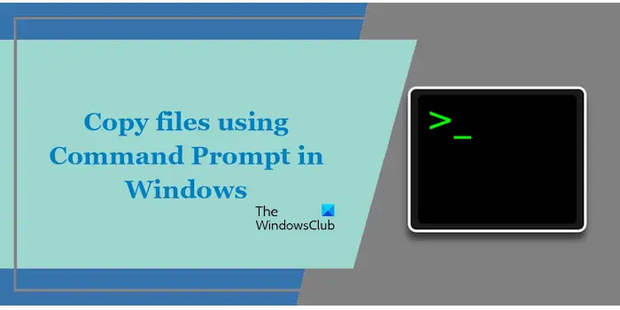Copiar archivos usando cmd en Windows