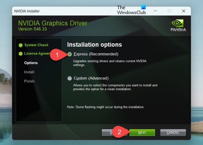 Installing NVIDIA driver