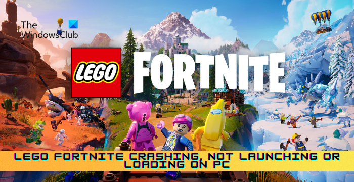 LEGO Fortnite crashing, not launching or loading on PC