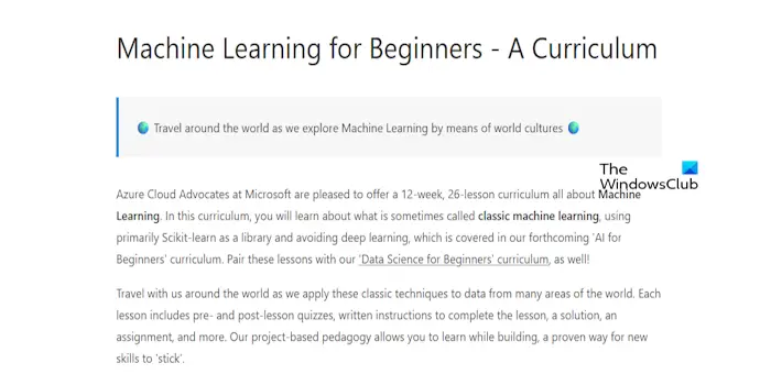 Machine Learning for Beginners