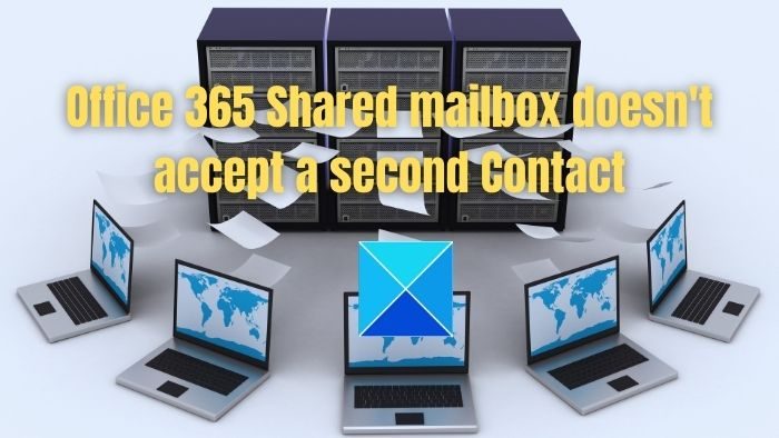 Office 365 Shared mailbox doesn't accept a second Contact