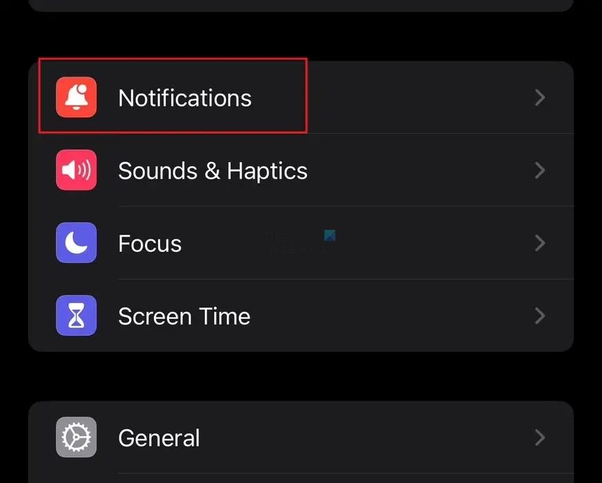 Open Notifications on Ios