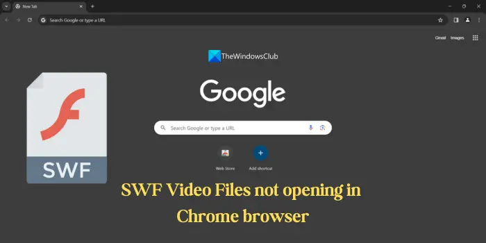 Los archivos de vídeo SWF no se abren en el navegador Chrome