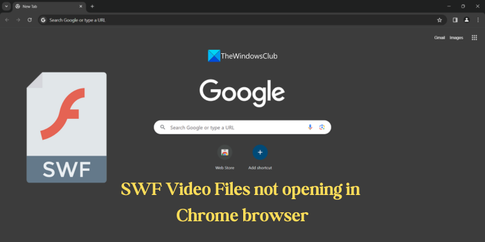 SWF Video Files not opening in Chrome browser